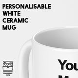 My Favourite Things Text Novelty Print Love Coffee Tea Mug Coaster Gift Him Her
