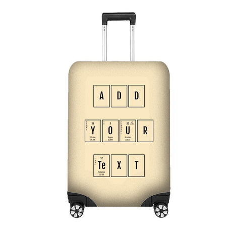Science Chemical Alphabet Custom Name Luggage Cover Personalise Suitcase Protect