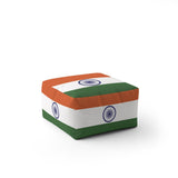 Indian Flag India Design Ottoman Filled Pouffe Footrest Washable Cover Custom