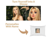 Personalise Yourself Cartoon Character Soft Pillow Case Cover