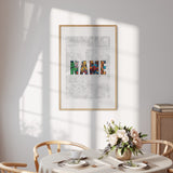 Personalised Custom Name Marvel  Wall Art  Poster Quality Print Decor