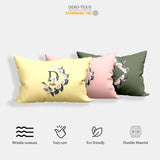 Personalised Name Botanical Floral Initial Single Bed Duvet Cover Pillowcase Set