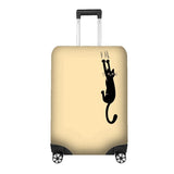 Black Cat Slipping Scratch Luggage Cover – GIft Personalised Suitcase Protector