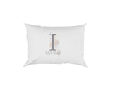 Personalised Misty Dusty Pastel Alphabet Floral Name Initial Letter Pillow Case