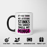 Attitude Stinks Heat Sensitive Magic Colour Changing Mug Funny Gift Novelty Cup