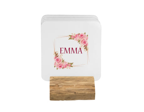 Rose Bouquet Frame Coffee Tea Mug 11oz Mug And Coaster Set Option