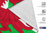 Wales Flag Welsh Dragon Custom Made Soft Highly Absorbent Beach Bath Sheet