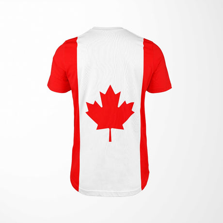 Canada Flag Design Custom All-Over Printed Unisex T-Shirt Top Gift Patriotic Tee
