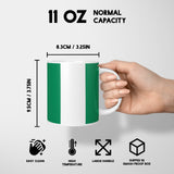 Nigeria Flag Nigerian Design Coffee Tea Mug Cup Set Coaster Gift Him Her Custom