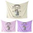 B*tch Please I'm a Unicorn Rude Custom Colour Fleece Mink Blanket Throw Gift