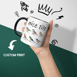 Nice T*ts Heat Sensitive Magic Colour Changing Mug Novelty Drink Cup Gift Idea