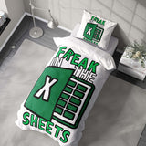 Freak In The Sheets Rude Funny Custom Soft Single Size Novelty Bed Duvet Cover