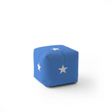 Somalia Flag Ottoman Filled Pouffe Footrest Washable Cover Custom Made Soft Gift