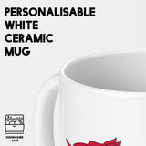Wales Flag Welsh Dragon Custom Printed Coffee Tea Mug Coaster Gift Him Her