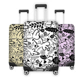 Floral Willy Pattern Custom Luggage Cover – Gift Personalised Suitcase Protector