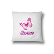 Pink Butterfly Filled Cushion Bedroom Decoration