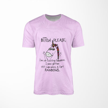 Personalised Unicorn Pee Glitter T-Shirt Custom Printed Unisex Choose Colour