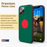 Bangladesh Flag Design Printed iPhone Case Black TPU Cover Protector Custom Gift