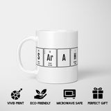 Personalised Science Chemical Periodic Table Coffee Tea Mug Coaster Gift Him Her