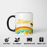 Summer Kids Personalised Custom Name Heat Sensitive Magic Colour Changing Mug