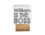 Set of 2 His & Hers The Real Boss Novelty Funny Personalised Coffee Mug Tea