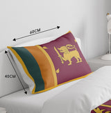 Sri Lanka Flag Cot Bed Duvet Cover Toddler Pillowcase Design Gift Custom Cosy