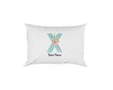 Personalised Unicorn Sparkly Kids Girls Monogram Alphabet Initial Letter Pillow
