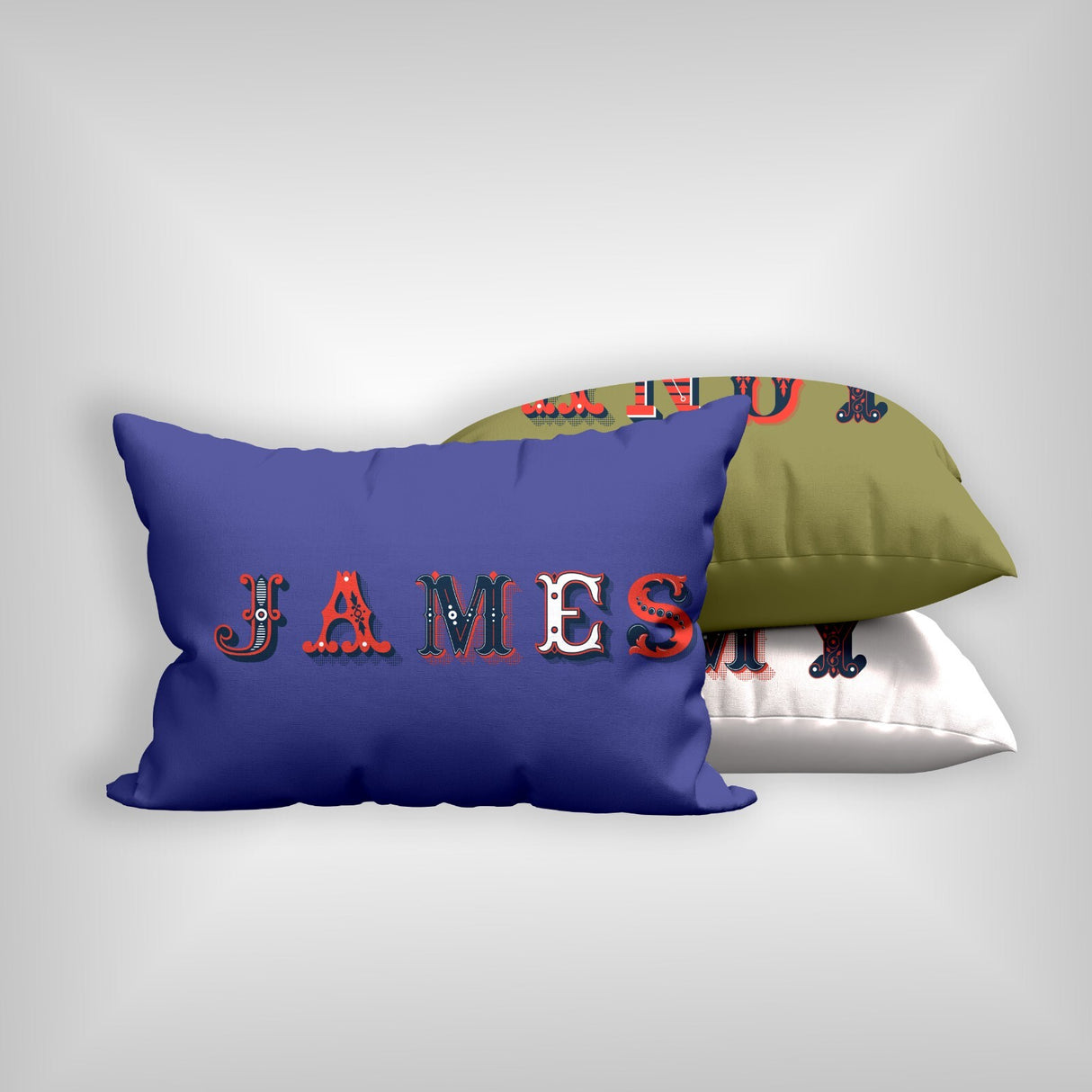 Personalised Vintage Ornament Retro Customised Printed Soft Pillowcase Pillow