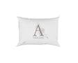 Personalised Misty Dusty Pastel Alphabet Floral Name Initial Letter Pillow Case