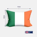 Ireland Flag Irish Tricolour Custom Made Novelty Printed Soft Pillowcase Pillow