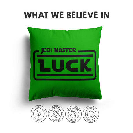 Jedi Star Wars Theme Inspired Personalised Name Square Fill Zip Cushion Throw