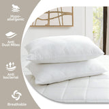 Pillows 2 Pack Hotel Quality Luxury Quilted Cover Anti-Allergy Premium Filled