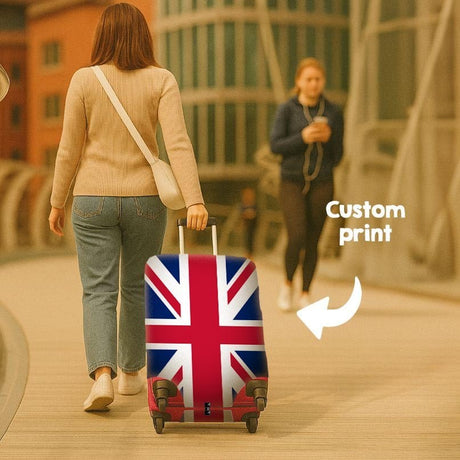 Great Britain Flag Suitcase Cover Travel Gift Stretch Fit Luggage Protector