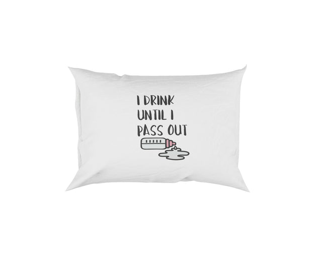 I Drink Till I Pass Out Baby Bottle Child Funny Humour Soft Pillow Case Cover