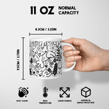 Floral Willy Print Rude Cheeky Funny Gift Coffee Tea Mug Coaster Option Him Her