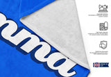 Personalised Custom Name Funky Font Any Background Colour Beach Bath Sheet Towel
