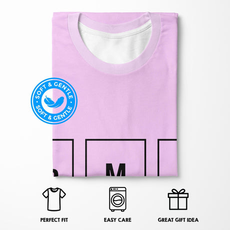 Personalised Science Chemical Alphabet Unisex T-Shirt Custom Colour Nerdy Tee