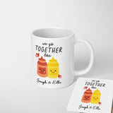 Personalised Name Valentines Love Gift Coffee Tea Mug + Coaster Option Him Her