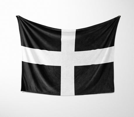 Cornish Flag Cornwall Fleece Blanket Home Decor Throw Gift Custom Made Soft Warm
