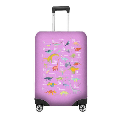 Kids Dinosaur Alphabet Luggage Suitcase Cover – Personalised Name Travel Gift