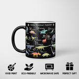 Personalised Dinosaur Kids Alphabet Heat Sensitive Magic Colour Changing Novelty