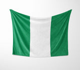Nigeria Flag Nigerian Fleece Blanket Home Decor Throw Gift Custom Made Soft Warm