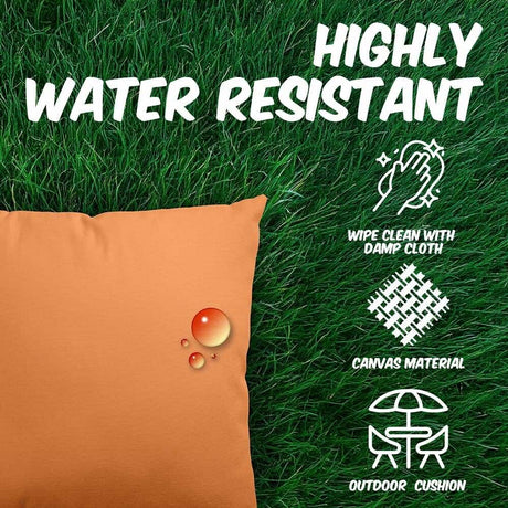 Custom Plain Choose Your Colour Outdoor Garden Cushion Square Filled Zip Close