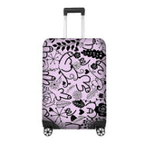 Floral Willy Pattern Custom Luggage Cover – Gift Personalised Suitcase Protector