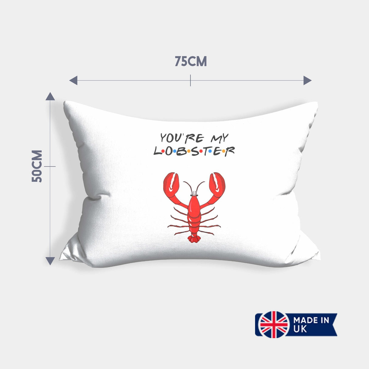 You're My Lobster Personalised Cheeky Funny Love Couples Romantic Pillowcase