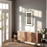 Personalised Custom Name Retro Daisy Grid Wall Art Colour Poster Print & Decor