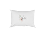 Personalised Your Name Gentle Botanical Blush Initial Letter Pillow Case Gift