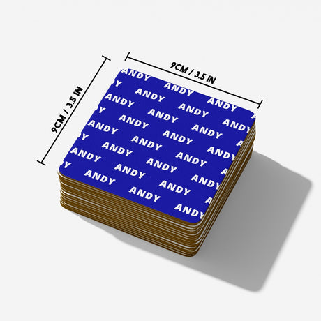 Personalised Any Name Text Any Colour Print Coffee Tea Mug Coaster Gift Him Her