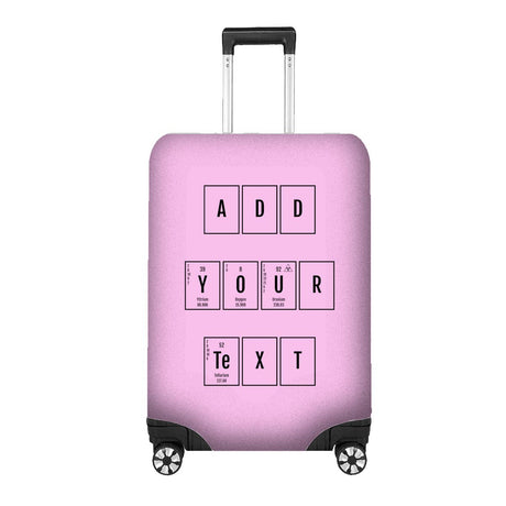 Science Chemical Alphabet Custom Name Luggage Cover Personalise Suitcase Protect