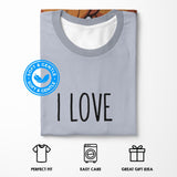 Personalised I Love Teabagging Printed T-Shirt  Custom Colour Funny Unisex Tee